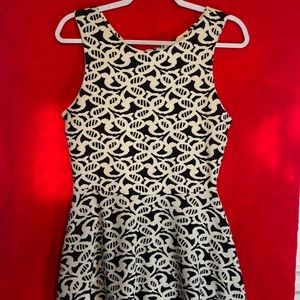 Charming Charlie Blank and White dress size M